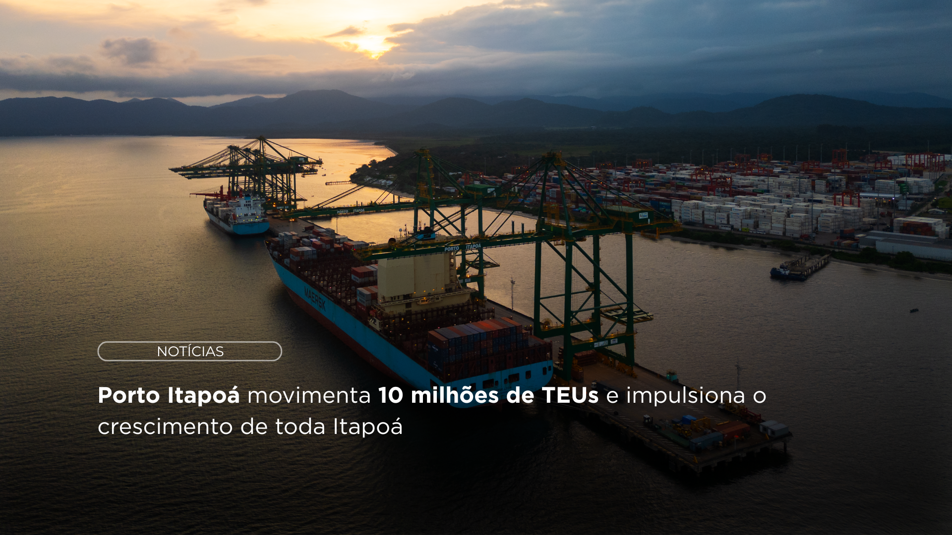 Porto Itapoá em desenvolvimento