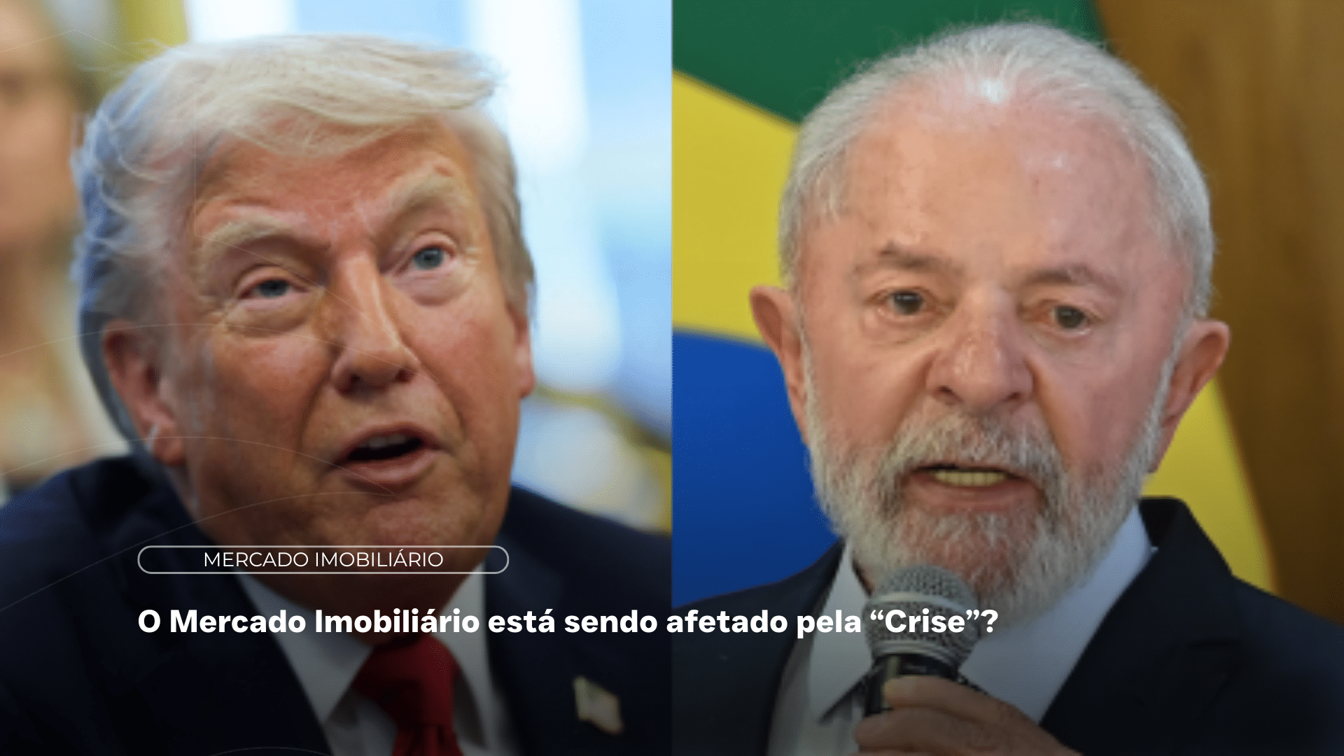 Presidente Donald Trump e Lula lado a lado