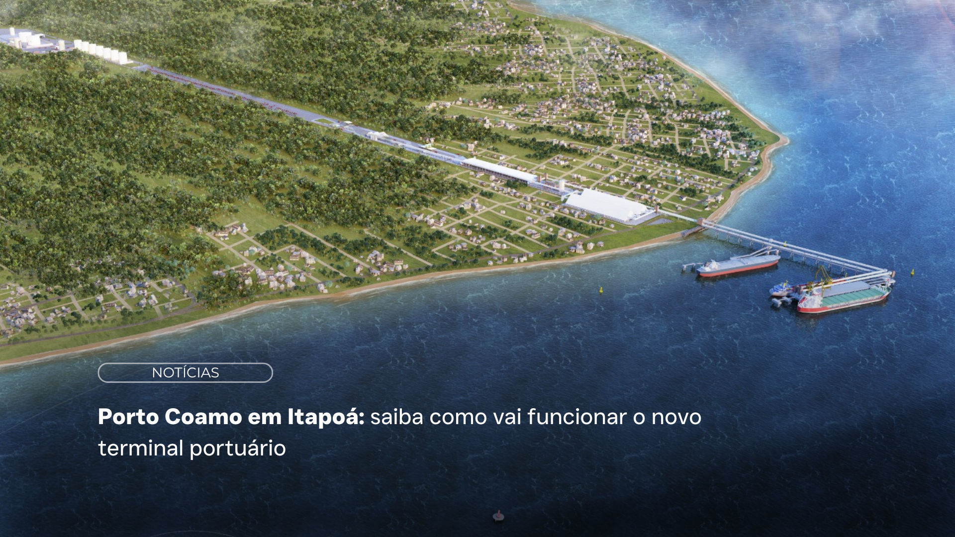 Imagem projeto do Porto Coamo em Itapoá