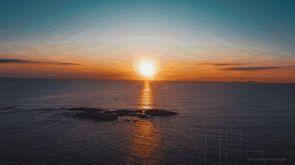 Nascer do sol em Itapoá