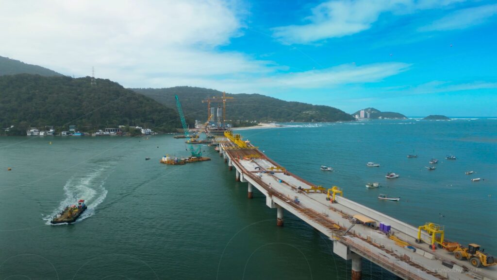 Ponte de Guaratuba 75% concluída