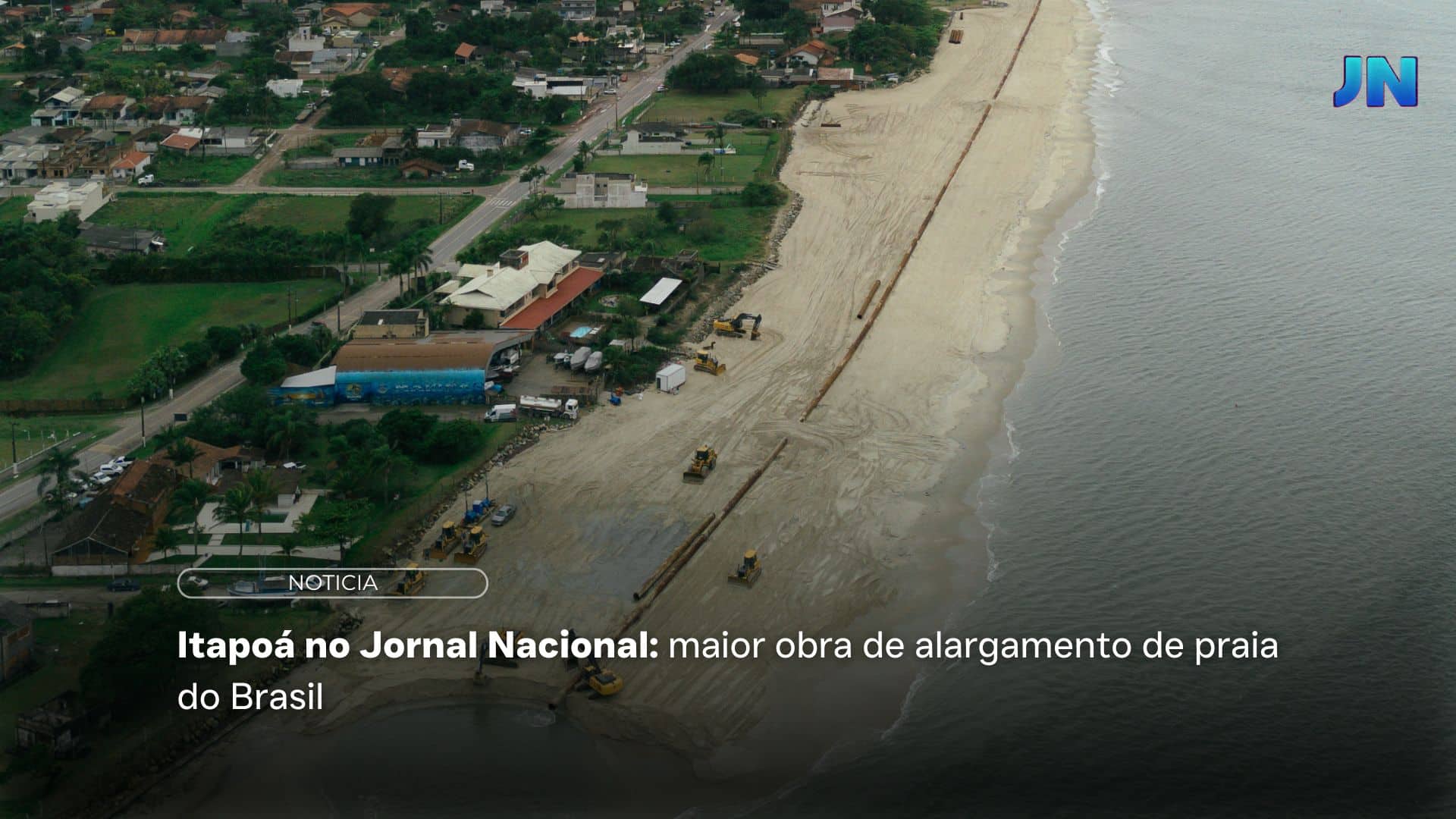 Itapoá no jornal nacional alargamento