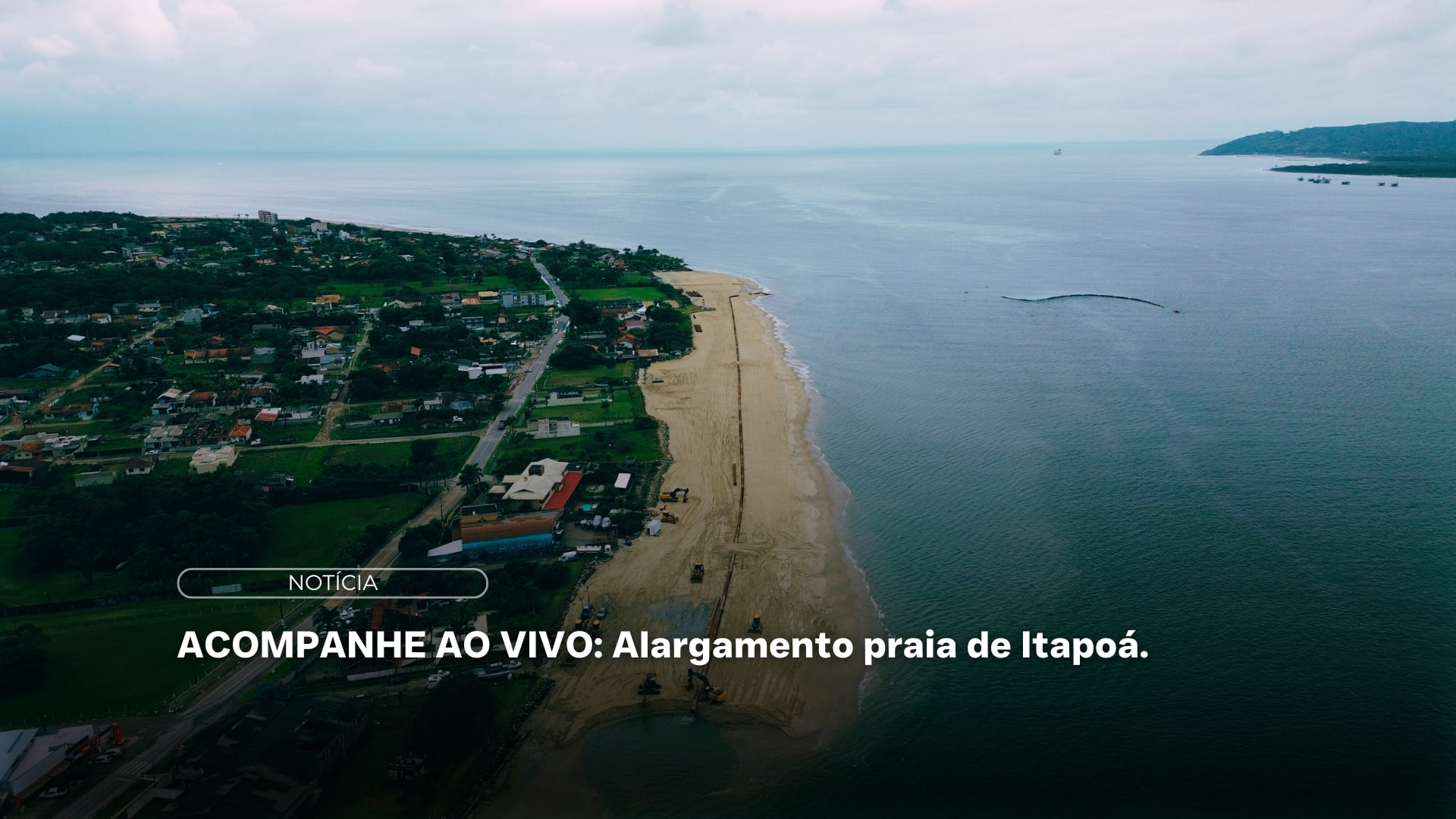 alargamento praia de itapoá ao vivo