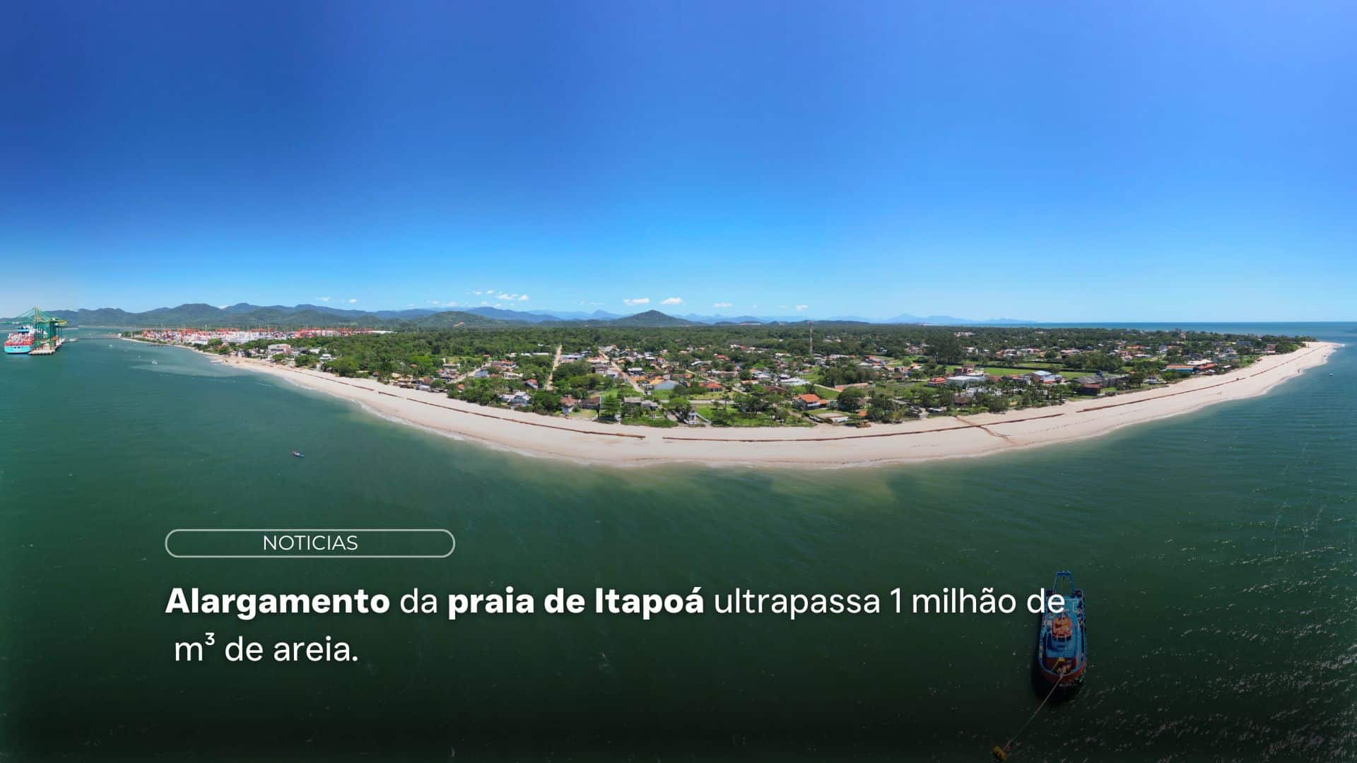 Alargamento da praia de Itapoá