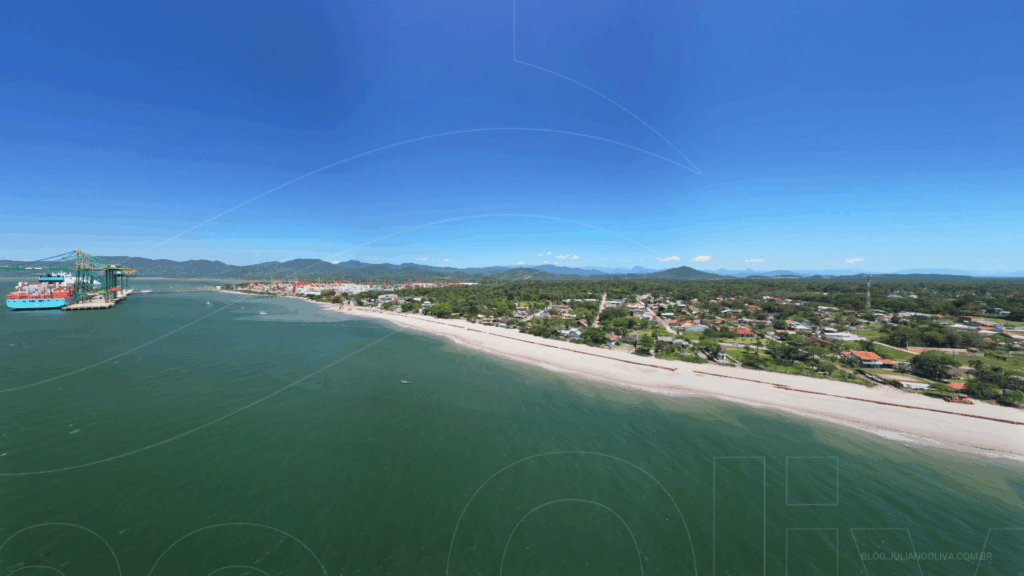 Alargamento da praia de Itapoá