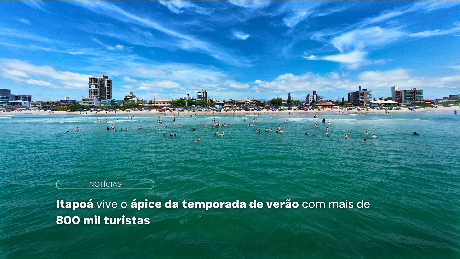Temporada de verão em Itapoá