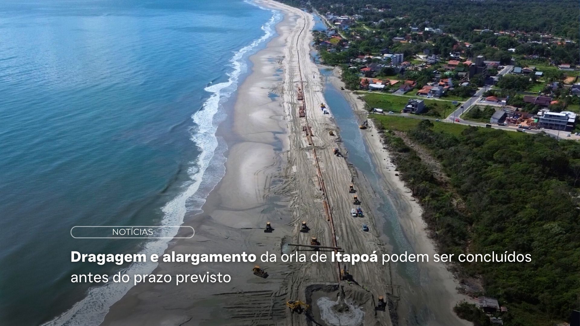 Alargamento praia de Itapoá