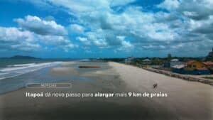 Alargamento praia de Itapoá