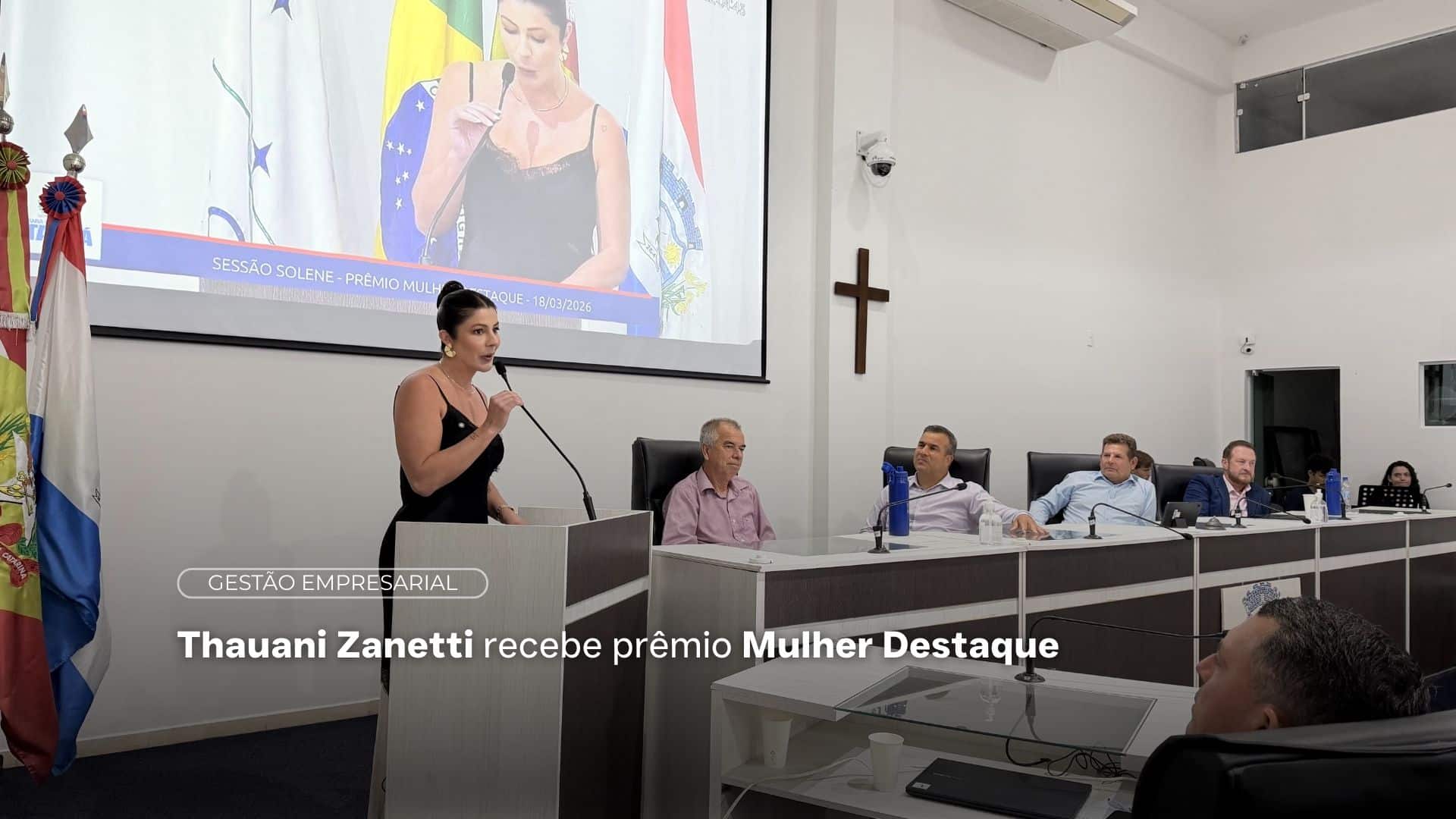 Thauani Zanetti é homenageada