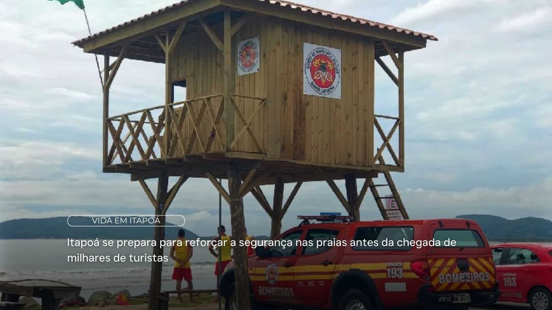 Itapoá se prepara para reforçar a segurança nas praias antes da chegada de milhares de turistas